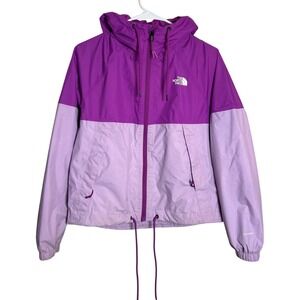 The North Face DryVent Rain Jacket Womens XS Purple Lavender Colorblock Crop